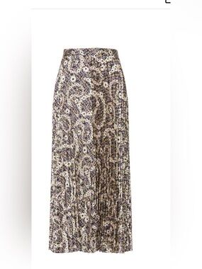 Sandro micro pleat midi skirt fr 34/US 0
